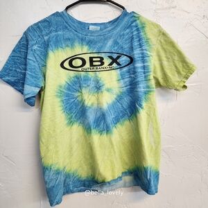 Large Youth Boy's OBX Tie-Dye T-Shirt